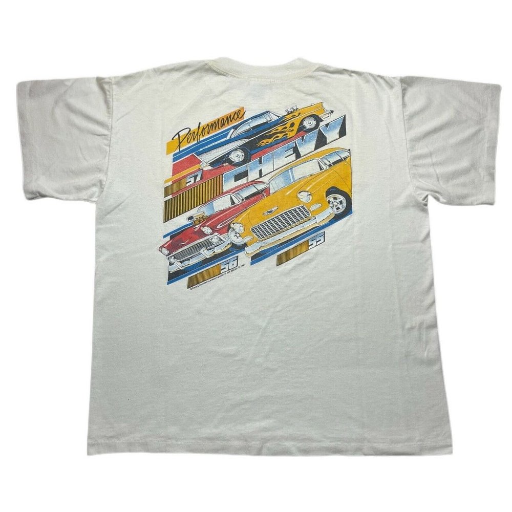 Vintage 80’s Chevy Car T Shirt Test Pilot Single Stitched 1987 Size L